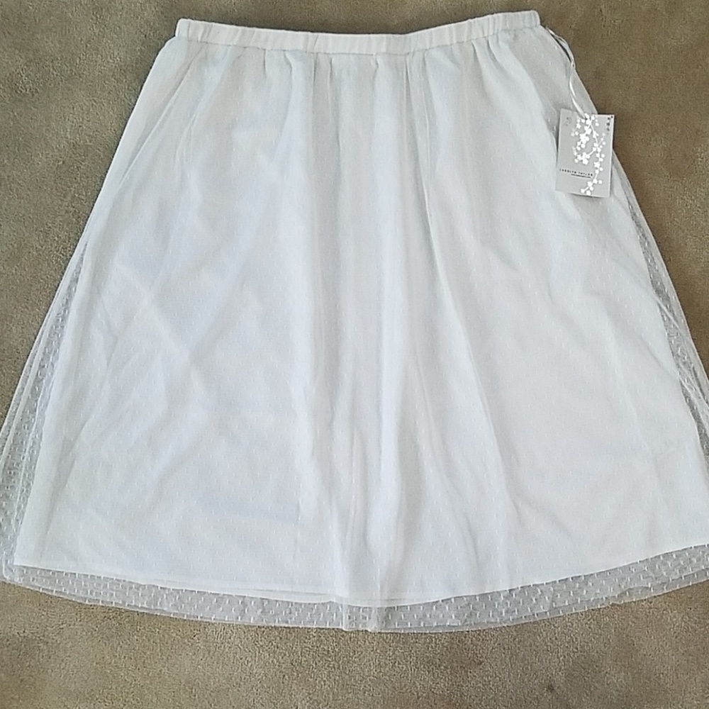 {Carolyn Taylor} Lace Overlay Skirt